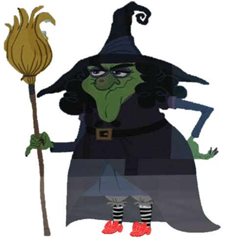 Cruel witch with eastern feet